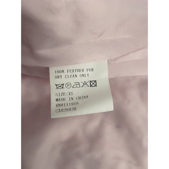 Yumi Kim Womens 100% Feather‎ Fur Vest Open Sleeveless Pink Size XS - Picture 5 of 6